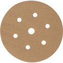 GOLD VELCRO DISC (50 PIECES) 400 GRIT 150MM X 6+1 HOLES