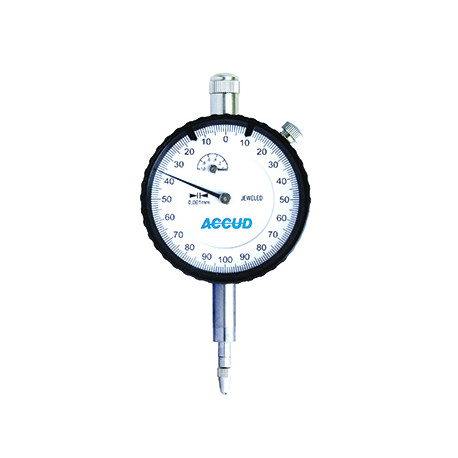 ACCUD DIAL INDICATOR WITH CALIBRATION CERTIFICATE 0-10MM (0.01MM)