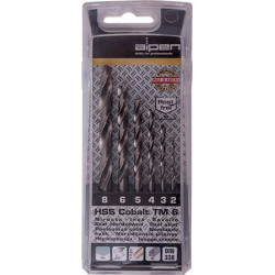 COBALT DRILL BIT SET 6 PIECE 2-8MM