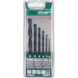 HSS SPRINT DRILL BIT SET 6 PIECE 2 - 8MM