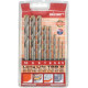 MASONRY DRILL BIT SET 8 PIECE LONG LIFE 3-10MM