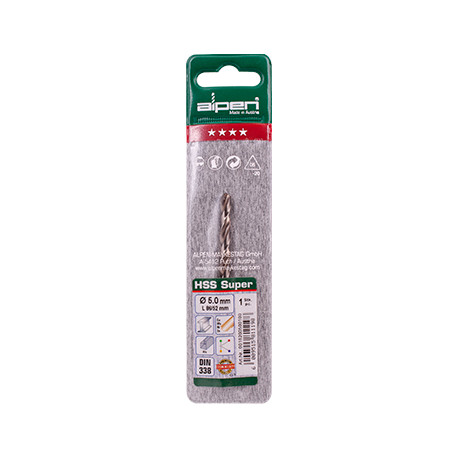 HSS SUPER DRILL BIT 5MM 1/PACK (18205)