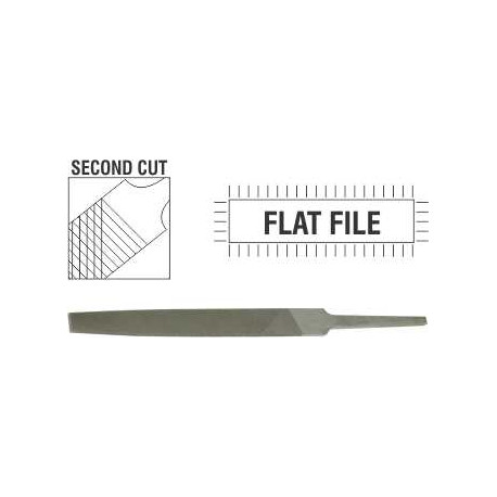 FILE AFILE FLAT 2ND CUT 100MM