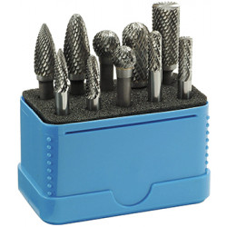 TUNGSTEN BURR SET 10PIECE