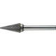 TC ROTARY BURR 6MM CONICAL POINTED NOSE FOR HARD METALS