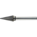 TC ROTARY BURR 6MM CONICAL POINTED NOSE FOR HARD METALS