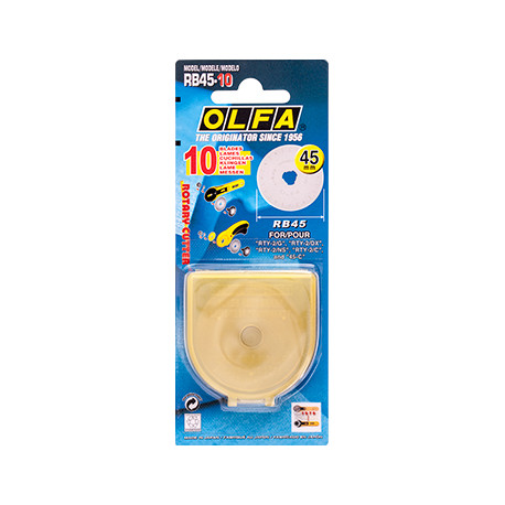 OLFA BLADES ROTARY RB45-10 10/PACK 45MM