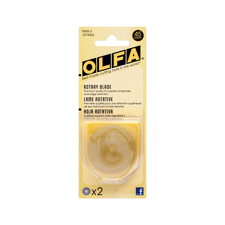 OLFA BLADES ROTARY RB45-2 2/PACK 45MM