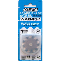 OLFA BLADES ROTARY WAVE CUTTER 45MM 1/PK