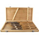 CHISEL SET WOOD TURNING HSS 6 PIECE WOODEN CASE