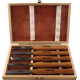 CHISEL SET WOOD TURNING 300MM HSS 5 PIECE WOOD CASE