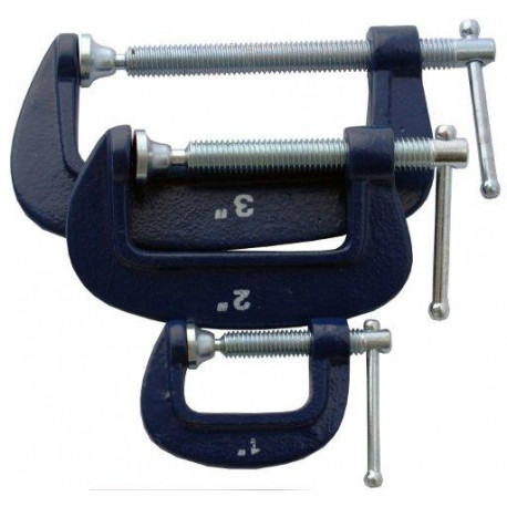 CLAMP G 3 PIECE 25 50 and 75 MM SET 1 2 and 3```` KIT