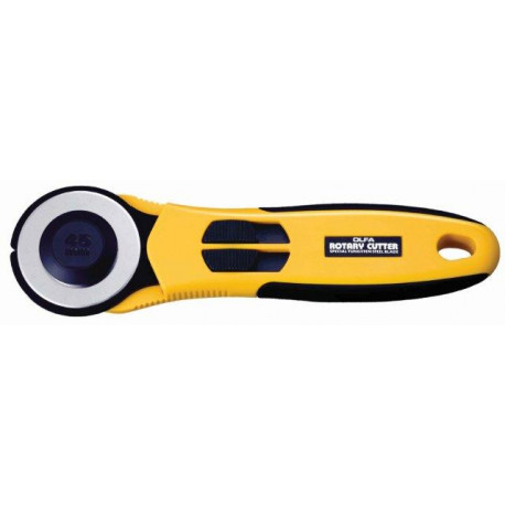 OLFA ROTARY CUTTER 45MM BLADE C/W SAFETY SLIDE