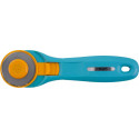 OLFA ROTARY SPLASH CUTTER 45MM BLADE R/L HANDED LIGHT BLUE AQUA