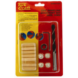 DOWELING ACCESSORY KIT 10MM - 22 PIECE (BIRCH WOOD)