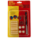 DOWELING ACCESSORY KIT 10MM - 22 PIECE (BIRCH WOOD)