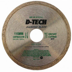 DIAMOND BLADE CONTINUOUS RIM 115 X 22.23MM TILES