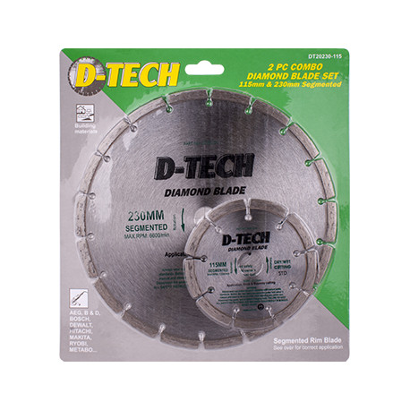 DIAMOND BLADE 230MMX22.22MM+115MMX22.2MM SEGEMENTED