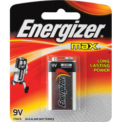 ENERGIZER MAX  9V 1 PACK (MOQ12)