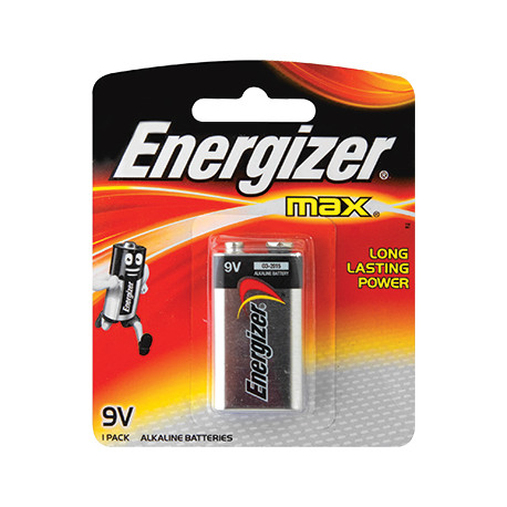 ENERGIZER MAX  9V 1 PACK (MOQ12)