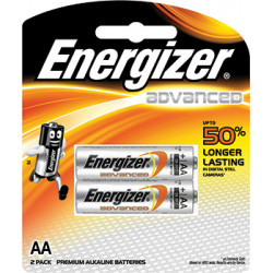 ENERGIZER ADVANCED  AA - 2 PACK (MOQ12)