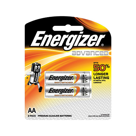 ENERGIZER ADVANCED  AA - 2 PACK (MOQ12)