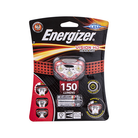 ENERGIZER VISION HD HEADLIGHT RED (HDB32) 200 LUM