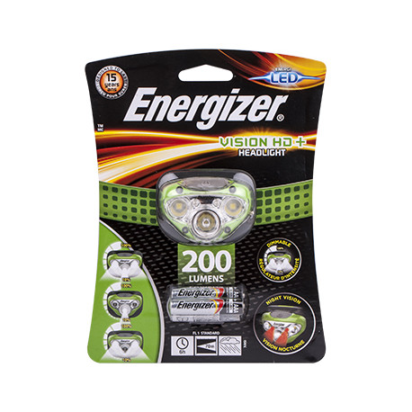 ENERGIZER VISION HD PLUS HEADLIGHT GREEN (HDC32) 225 LUM