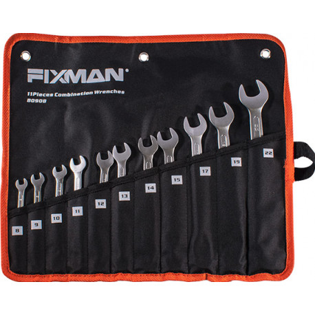 FIXMAN 11PCS COMBINATION SPANNER SET 8-9-10-11-12-13-14-15-17-19-22