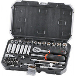 FIXMAN SOCKET DRIVE SET 42PC  X 1/4````