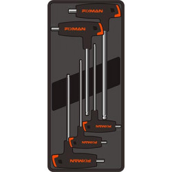 FIXMAN 5-PC L-HANDLE HEX KEYS W-BALL HEAD 3-4-5-6-8MM