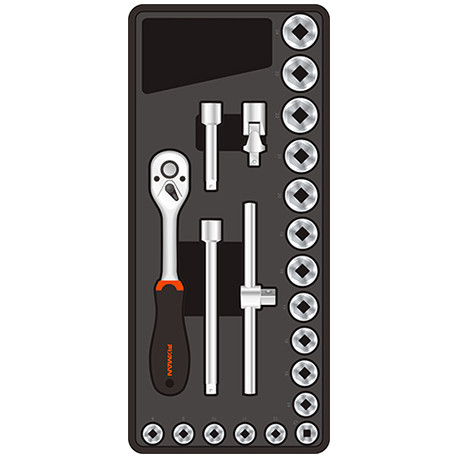 FIXMAN 22-PC 3/8```` DR.SOCKETS and ACCESSORIES