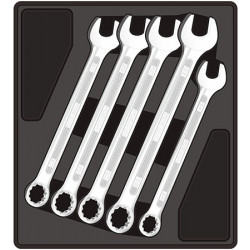 FIXMAN TRAY 5 PIECE COMBINATION SPANNERS 24-32MM