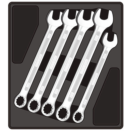 FIXMAN TRAY 5 PIECE COMBINATION SPANNERS 24-32MM