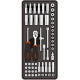 FIXMAN TRAY 56 PIECE 1/4```` DRIVE SOCKETS AND ACCESSORIES