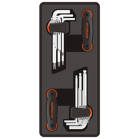 FIXMAN TRAY 4 PIECE HEX AND TORX KEY SET