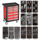 FIXMAN 7 DRAWER ROLLER CABINET ON CASTORS WITH 130PC OF STOCK