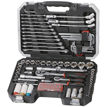 FIXMAN SOCKET TOOL SET 111PC 1/4````and1/2```` DRIVE