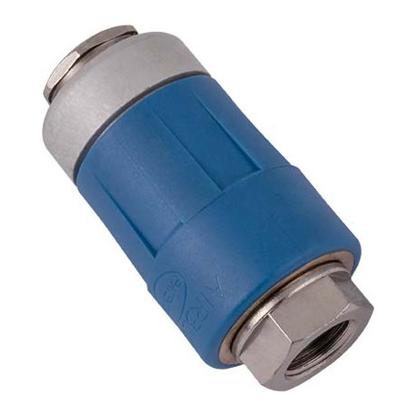 SAFETY QUICK COUPLER 1/4````F PACKAGED TWO STAGE RELEASE AIRBLOCK