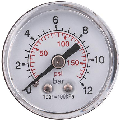 PRESSURE GAUGE 40MM 1/4```` REAR D4014R12