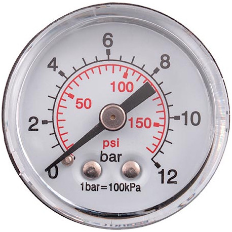 PRESSURE GAUGE 40MM 1/8 REAR