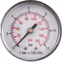 PRESSURE GAUGE 50MM 1/8 REAR