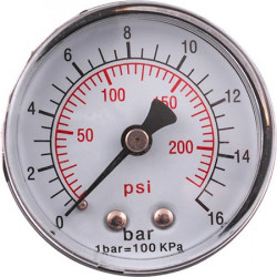 PRESSURE GAUGE 1/4````REAR 50MM D5014R16