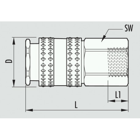 QUICK COUPLER MAGNUM 3/8````FEMALE