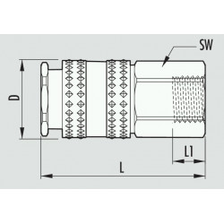 QUICK COUPLER MAGNUM 1/2````FEMALE