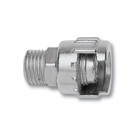 NIPPLE WITH METAL RING 1/4````M  FOR BAYONET COUPLINGS PACKAGED