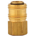 QUICK COUPLER BRASS 1/4````F