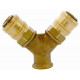 QUICK COUPLER BRASS TWO WAY 3-8F