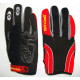 MECHANICS GLOVE LARGE SYNTHETIC LEATHER REINFORCED PALM SPANDEX RED