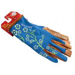 LADIES SLIM FIT GARDEN GLOVES BLUE X-SMALL